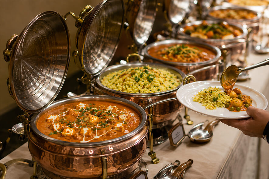 Krishnai Catering plated dish